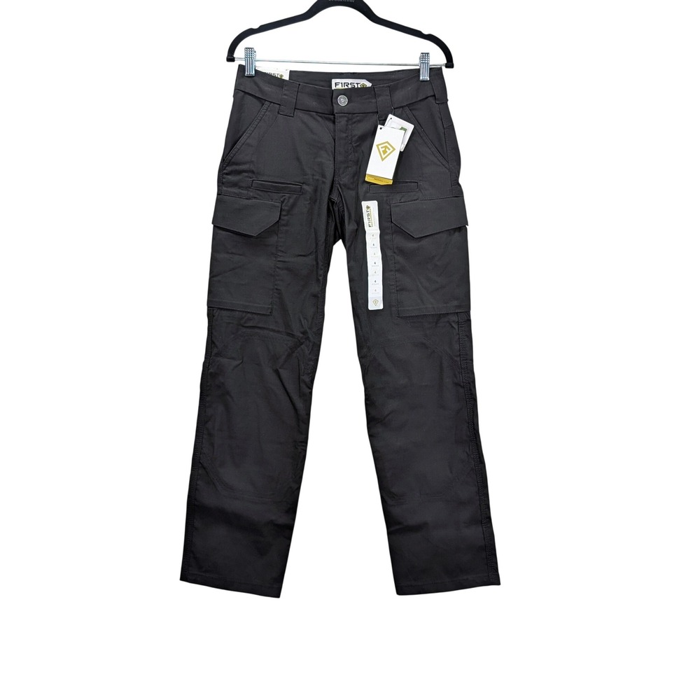 First Tactical Womens 4 V2 Tactical Cargo Pants Black Ripstop NWT